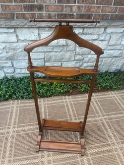 Vintage wood valet