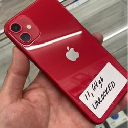 Red iPhone 11 Unlocked. Cash Or $50 Down W Approval 