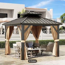 Heavy Duty Hardtop Gazebo 10x10 – Metal Roof 