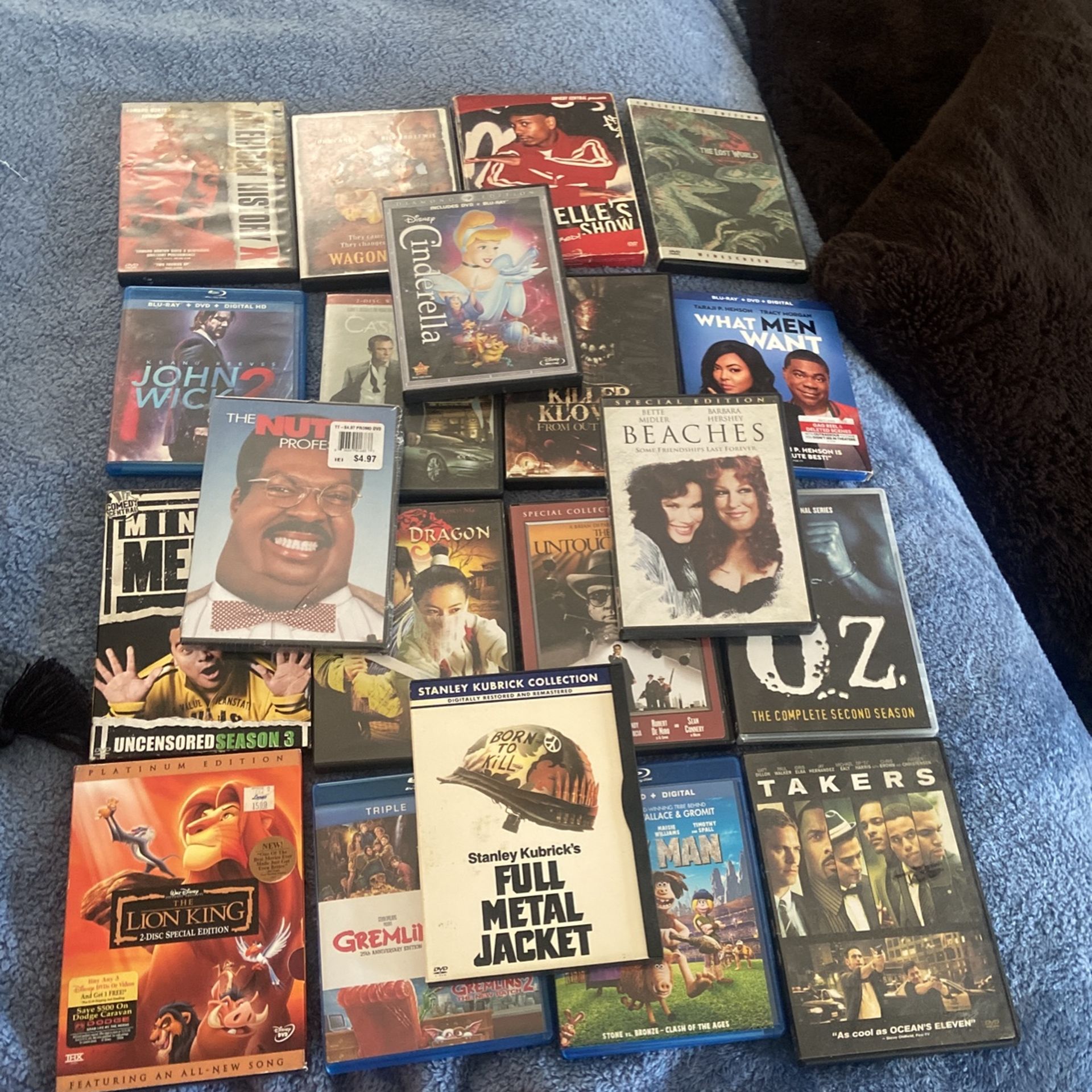 DVD And Blu-ray Movie Bundle