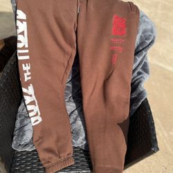 Boyz N The Hood Adult Embroidered Sweatpants Joggers Brown Shoe Palace Size M