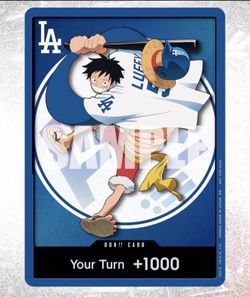 Dodgers one piece card