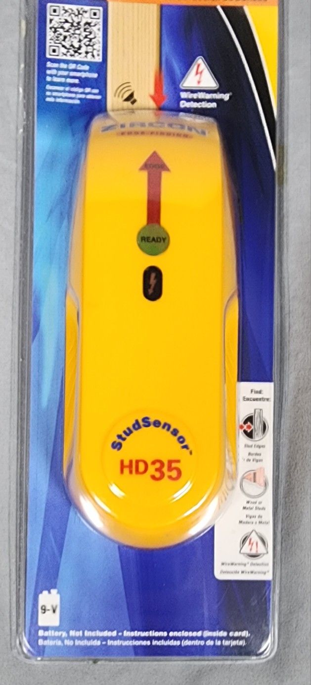 The StudSensor™ HD35 stud finder features a bright, easy-to-understand interface and a wide, contoured grip for comfort and ease of use, it provides o