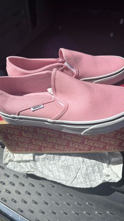 Vans Slip-On Sneakers Pink Canvas