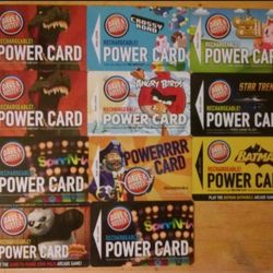 Dave and Busters Power Game Cards