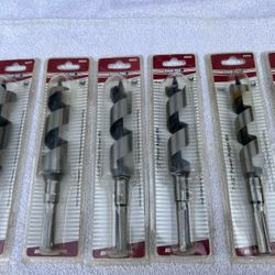 6 New Shoptec Power Auger Drill Bits