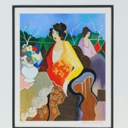 Itzchak Tarkay Lithograph "Eloisa,"
