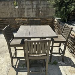 Teak Wood Outdoor Tables And Chair Set