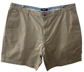 CHAPS Flat Front Khaki/Beige Chino Shorts Men’s  Size 46