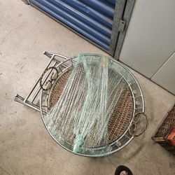 Metal Wicker Coffee Table