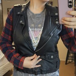 Moto Flannel/Plaid Jacket 