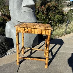 Bamboo End Accent Table