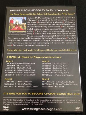 Golf Swing Training Dvd Swing Machine Paul Wilson Driver Woods Irons Wedge Putter For Sale In Covina Ca Offerup