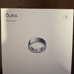 Oura Ring 4 Silver Size 8 Unopened 