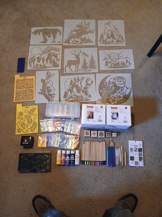 Assorted Art Supplies Bundle (More items in description that are not in cover photo)