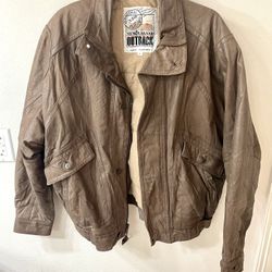 Leather Jacket Size L