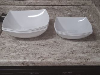 White Catering Bowls (128 oz & 64 oz)