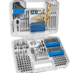 HART 200-Piece Assorted Drill and Drive Bit Set with Storage Case

