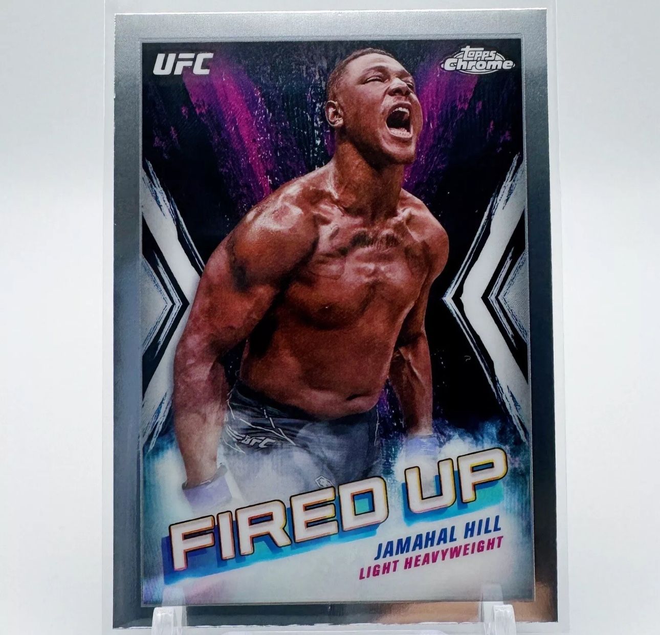 UFC FIRED UP JAMAHAL HILL UFC 300 FIGHTER MINT CONDITION TRADING CARD MENS FIGHTING 
