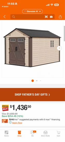 Shop VIWAT 8 ft. W x 12 ft. D Plastic Resin Storage Shed with Floor, Door, Window and Vents (96 sq. ft.)