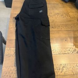 Black FB County Baggy Cargo Sweats