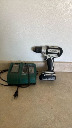 White Makita drill