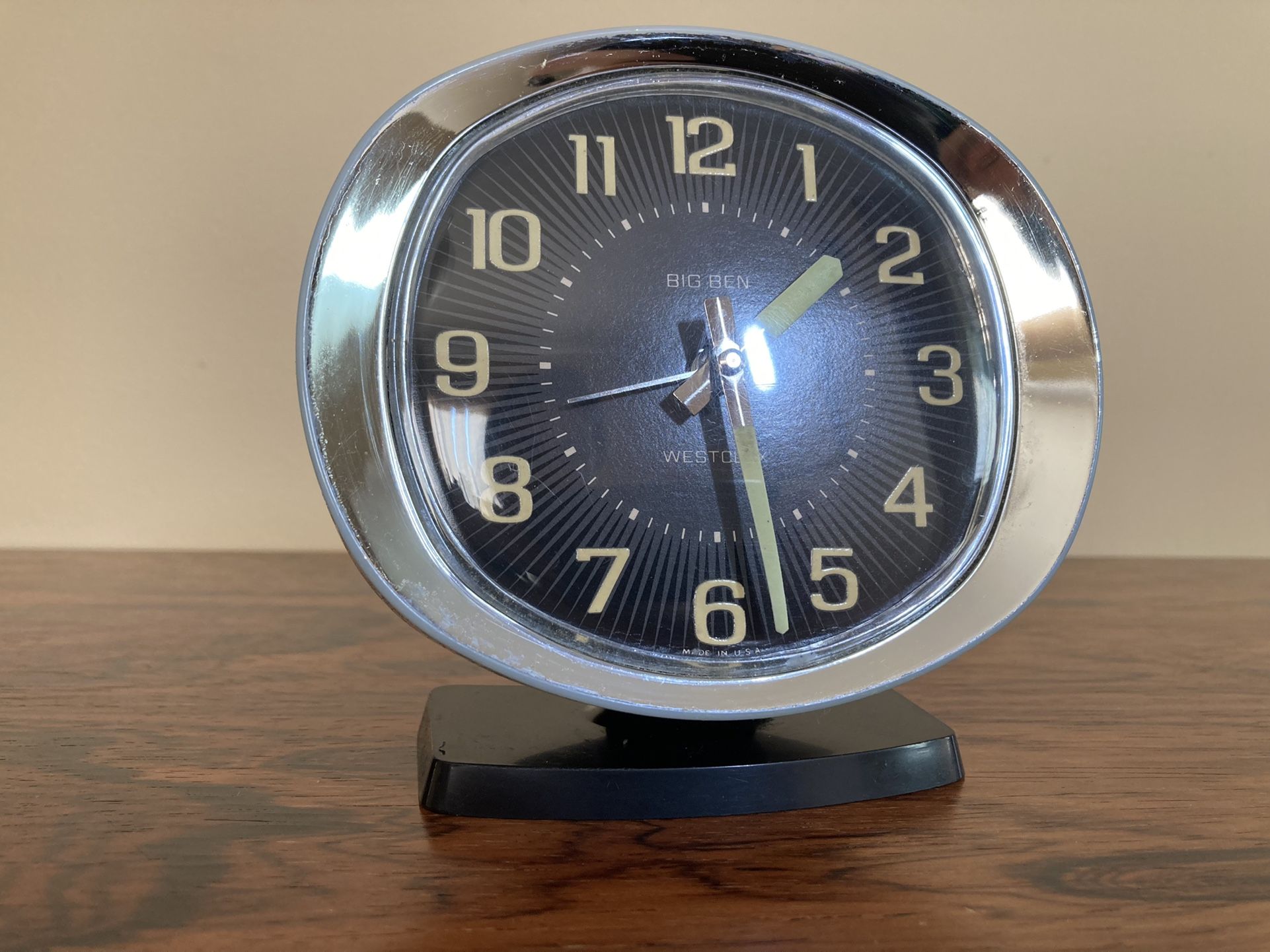 Vintage Retro BABY BEN Clock Mantel Alarm WESTCLOX SCOTLAND