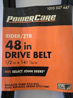 Rider/ZTR 48" drive belt