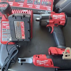 Milwaukee Impact Drill And Rachet 3/8 Brushless