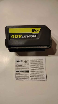 NEW Ryobi 40V Lithium-Ion 6Ah Battery - GENUINE OEM
