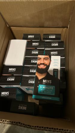 24boxes Men’s select 5 minute black mustache & beard