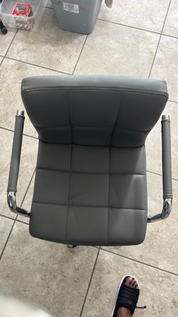 Gray desk chair