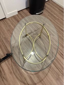Vintage Glass Coffee Table