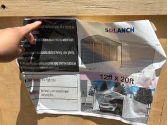 12ft X 20ft Metal Car Port