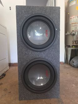 Dual 12" Alpine Type-R GEN 2 Subwoofers in Slanted Box - $280 OBO