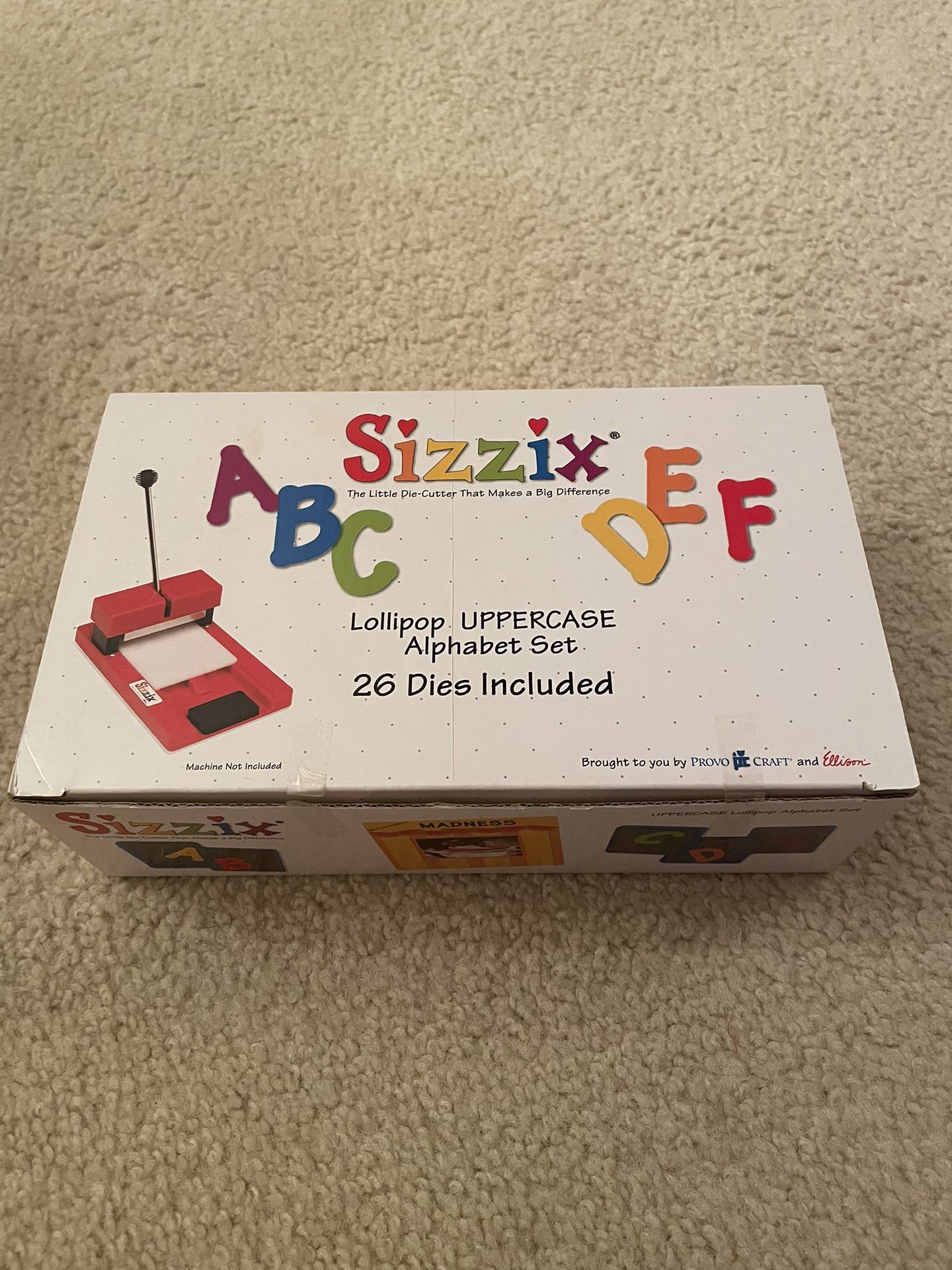 Sizzix Lollipop UPPERCASE Alphabet Set 