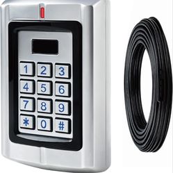 Universal Waterproof 12-24V AC/DC Metal Wired Keypad Stand Alone Access Controller for Gate Opener Operator, Garage Door Opener and Access Control Sec
