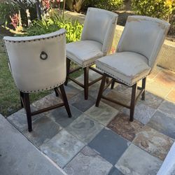 Free. 3 - Swivel Bar Stools
