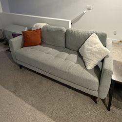 Living Spaces Grey Couch