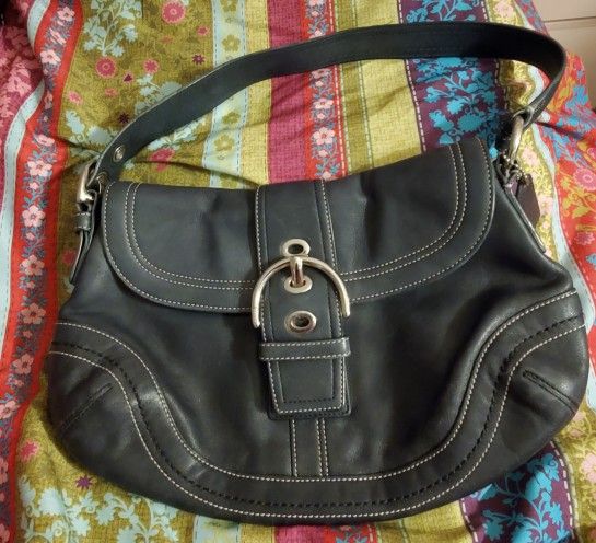 Nice Coach Dark Blue Leather Handbag - L0778 - F10910 -