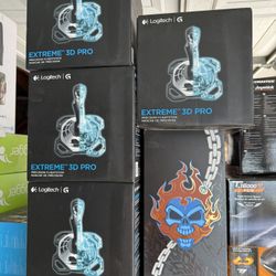 4  Brand New Logitech Flight Sticks 