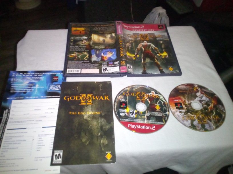 PS2 Game Greatest Hits Two Disc Set GOD Of WAR