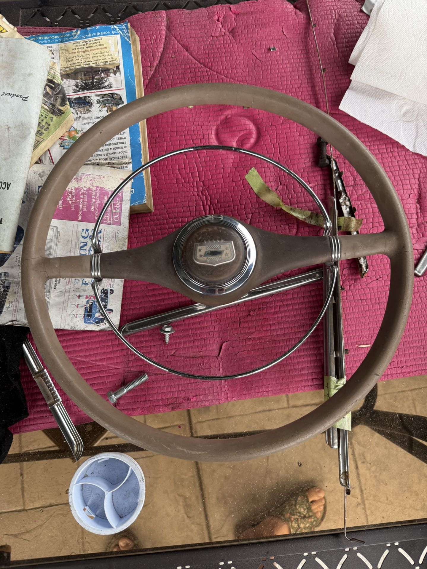 1948 Chevy Steering Wheel. 400 Bucks Takes It