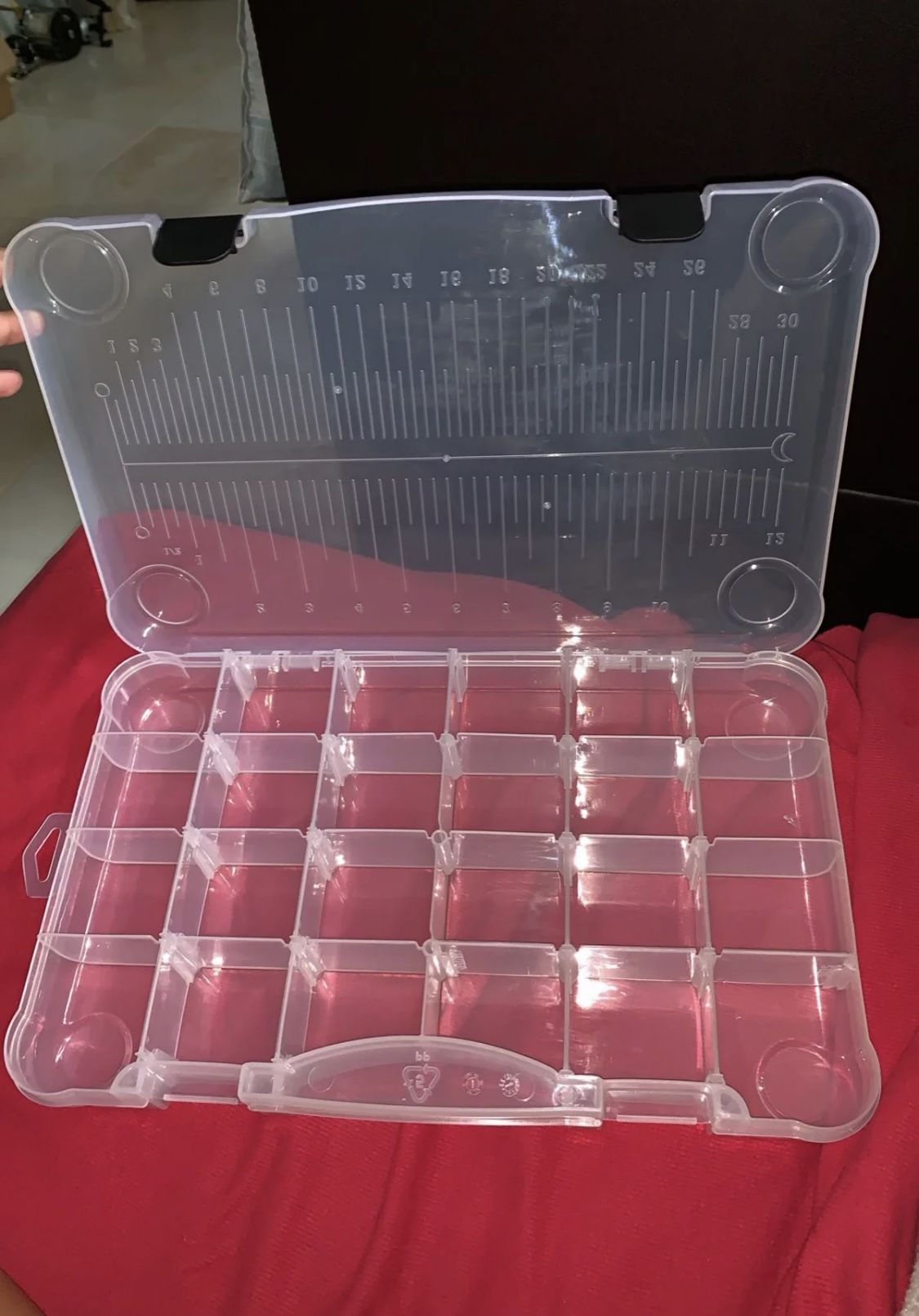 Clear Fishing Tackle Box
