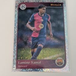 2025 Topps Merlin Lamine Yamal speckle