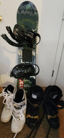 Snowboard 115 Set With Shoes 5Us And 7US