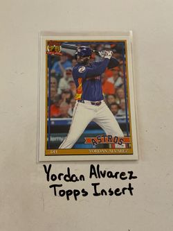 Yordan Alvarez Houston Astros DH Topps Short Print Insert Card.