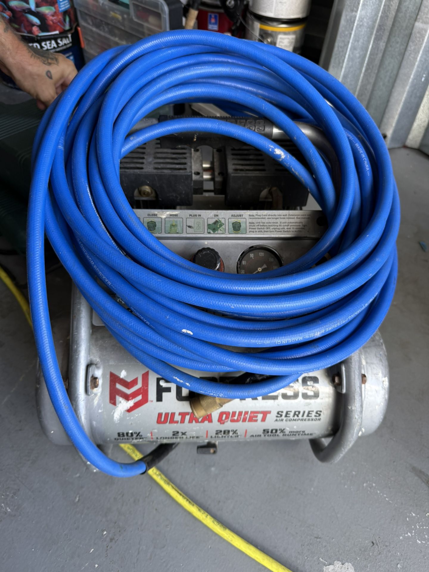 Fortress 2 Gallon Air Compressor with 2 Nail Guns