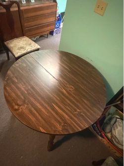 Table and two chairs