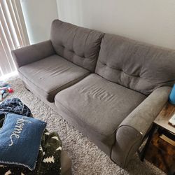 Gray Couch.